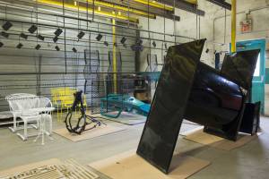 A variety of complete powder coating projects for a commercial client