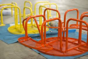 Custom powder coated playground equipment