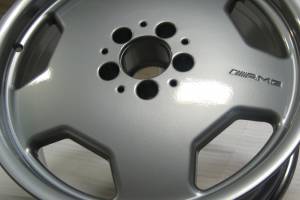 Powder coated AMG rims